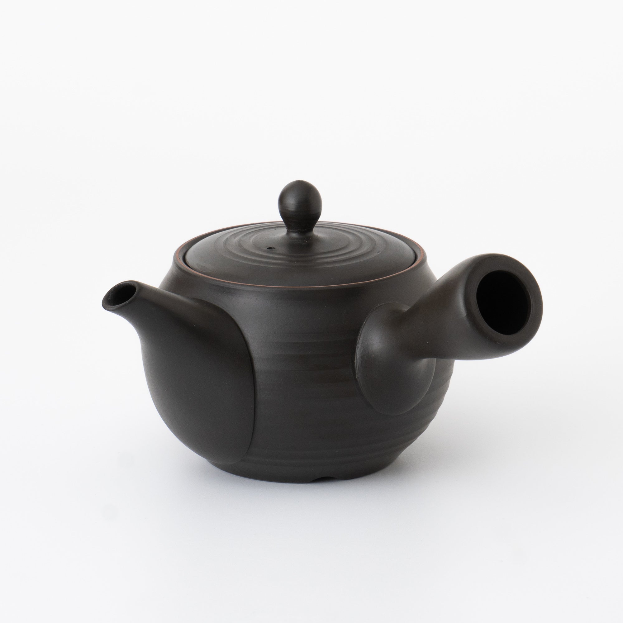 Kyusu Teapot Tokoname Yaki -Black lines [Fine mesh filter]