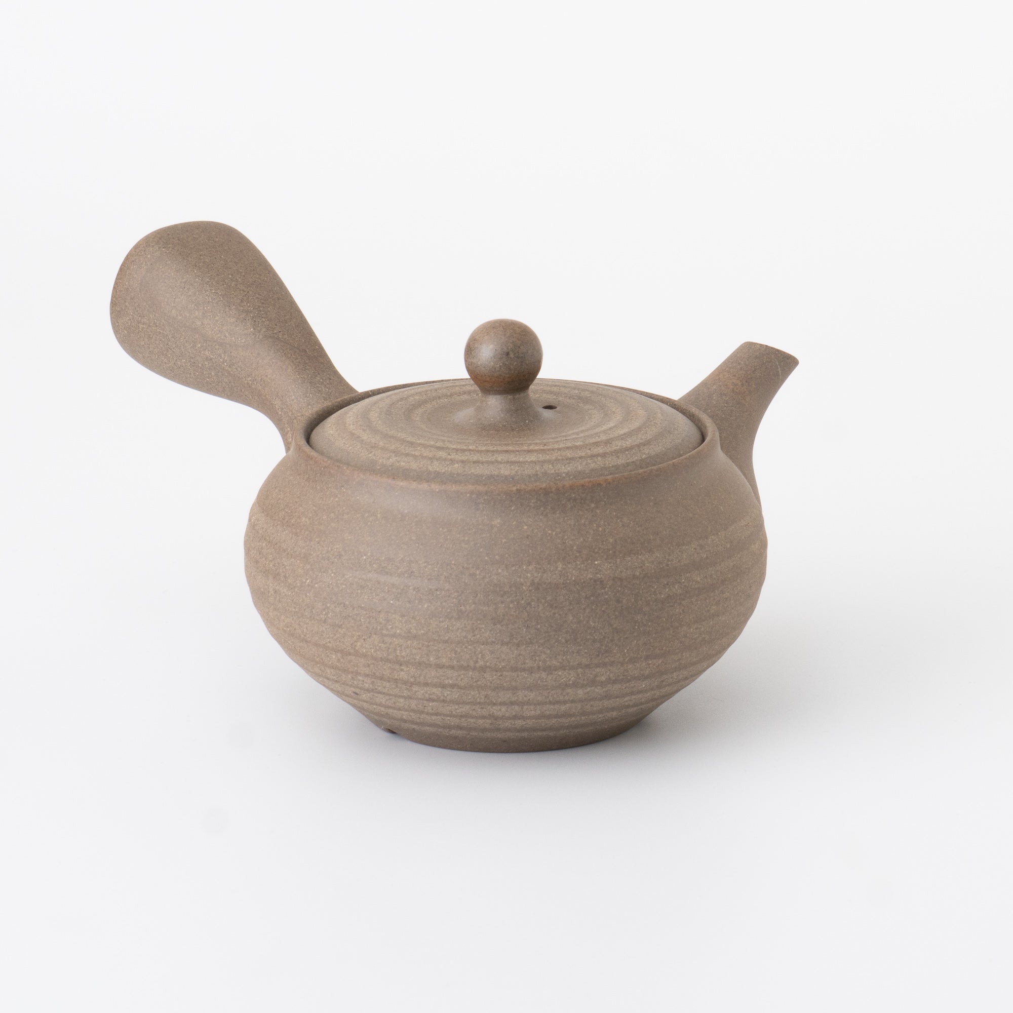 Kyusu Teapot Tokoname Yaki -Earth Beige [Fine mesh filter]