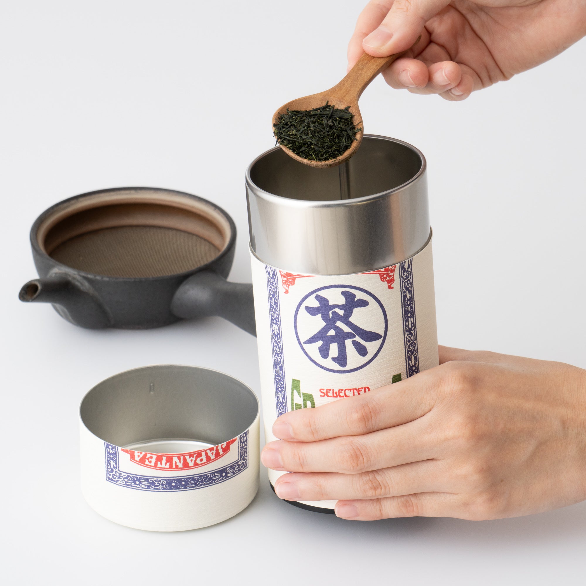 Japanese Tea Caddy [JAPAN TEA] Large