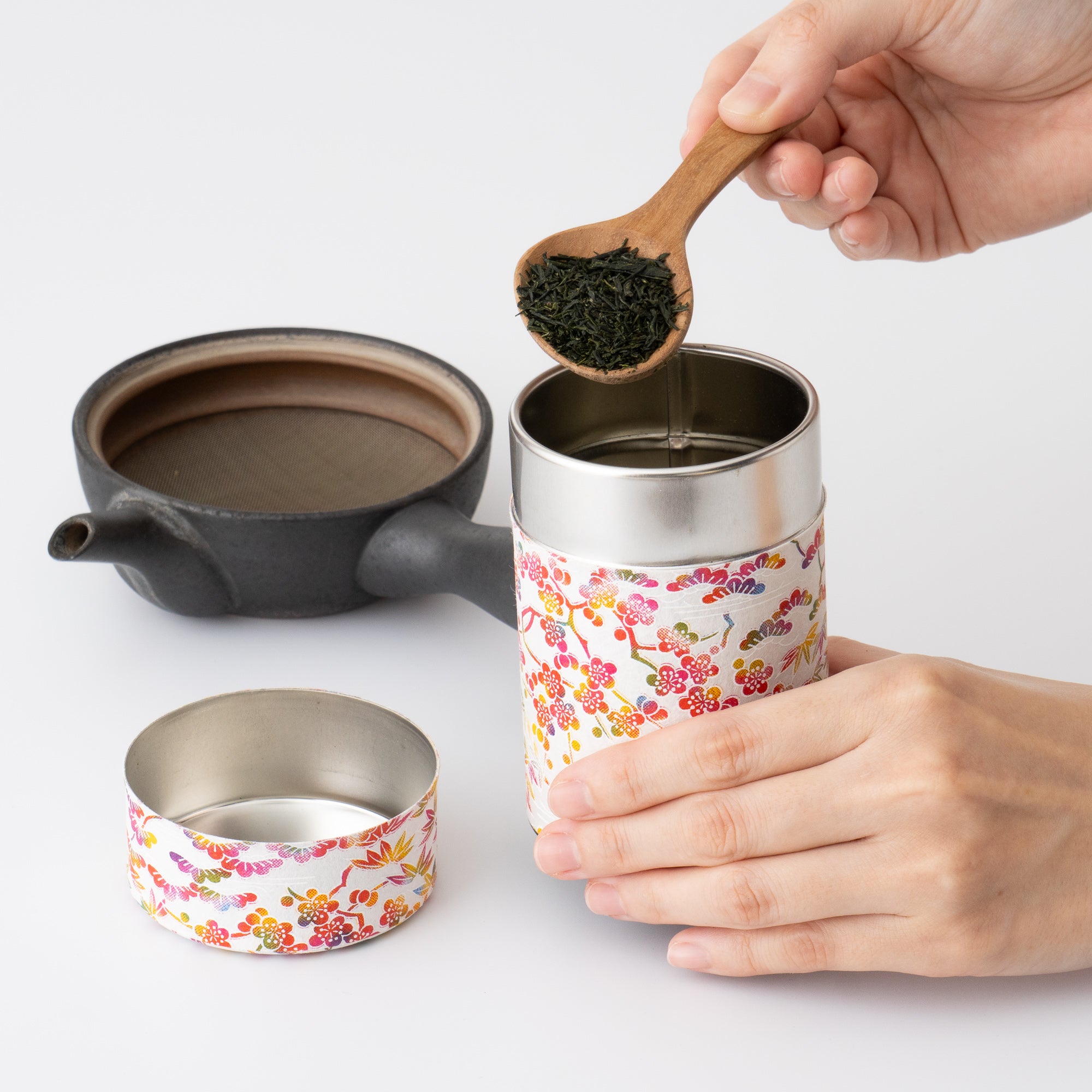 Japanese Tea caddy [Colorful] Small
