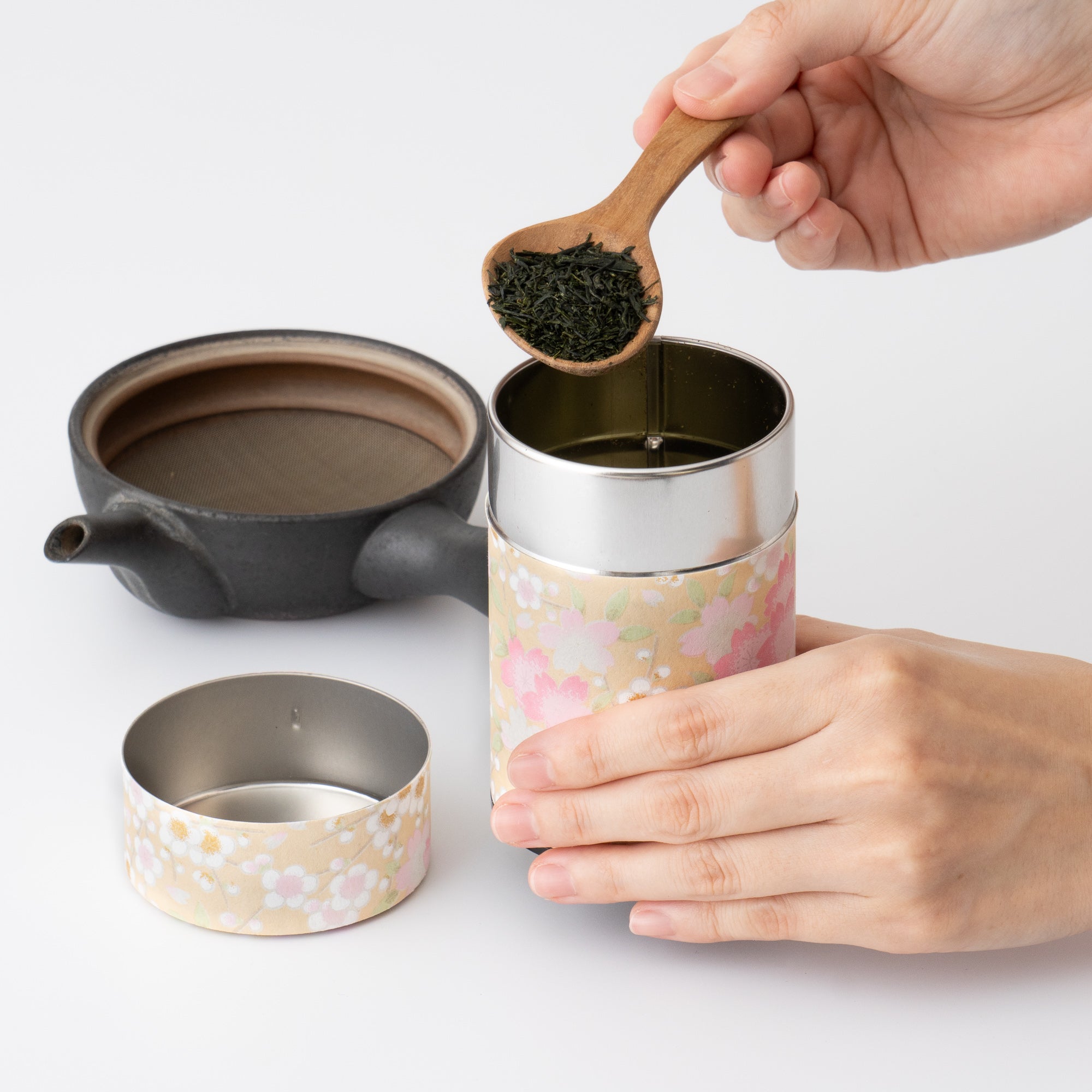 Japanese Tea caddy [Sakura] Small