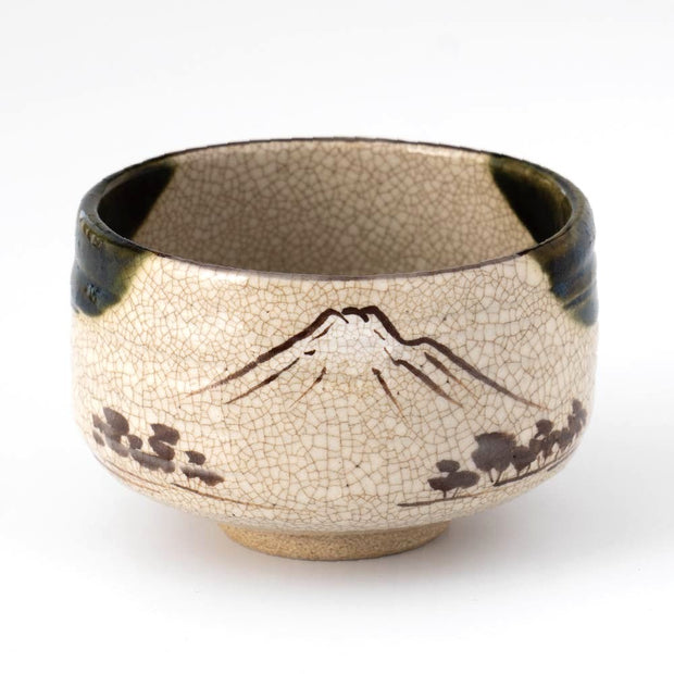 Matcha Tea bowl Chawan -Mt.Fuji designed -Mino yaki | Japanese Tea
