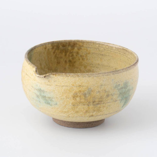 茶碗　抹茶　Matcha Tea Bowl (Chawan) Matcha Tea Bowl Chawan-Spouted Multi Bowl [Yellow] – Japanese Tea