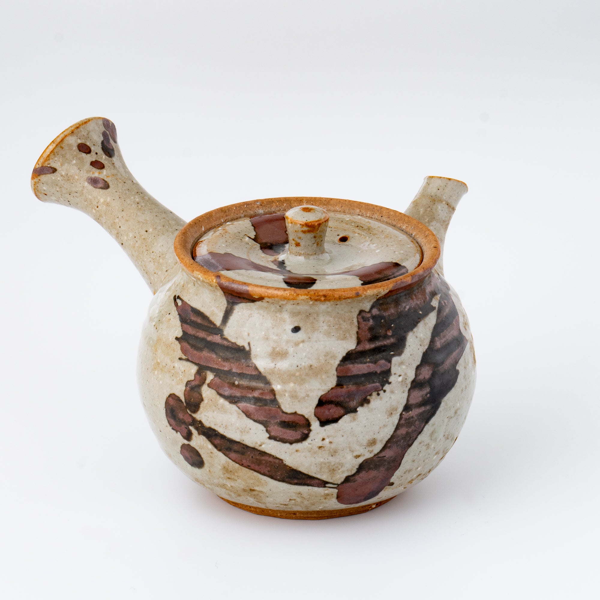 Kyusu Teapot [Brown Brush]
