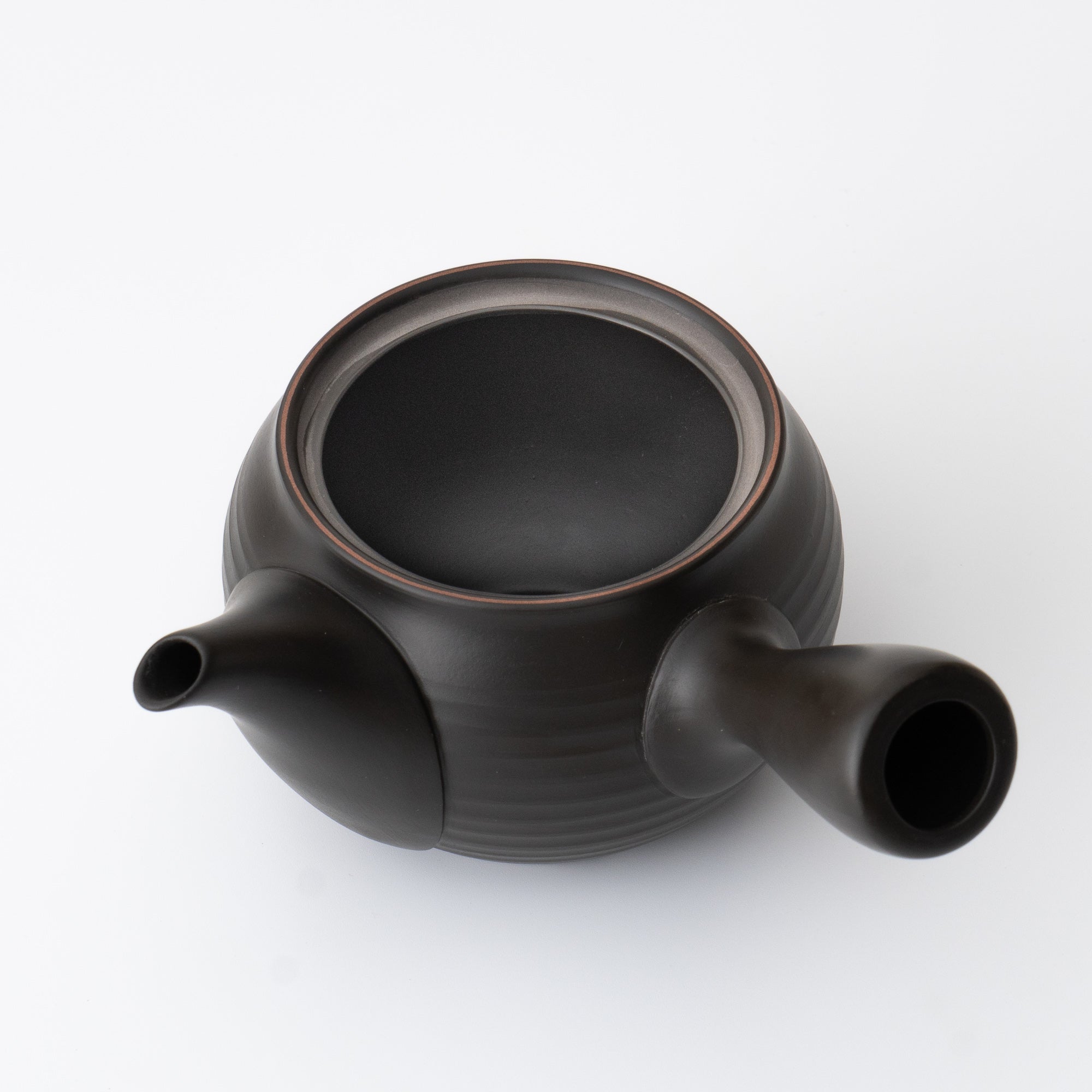 Kyusu Teapot Tokoname Yaki -Black lines [Fine mesh filter]