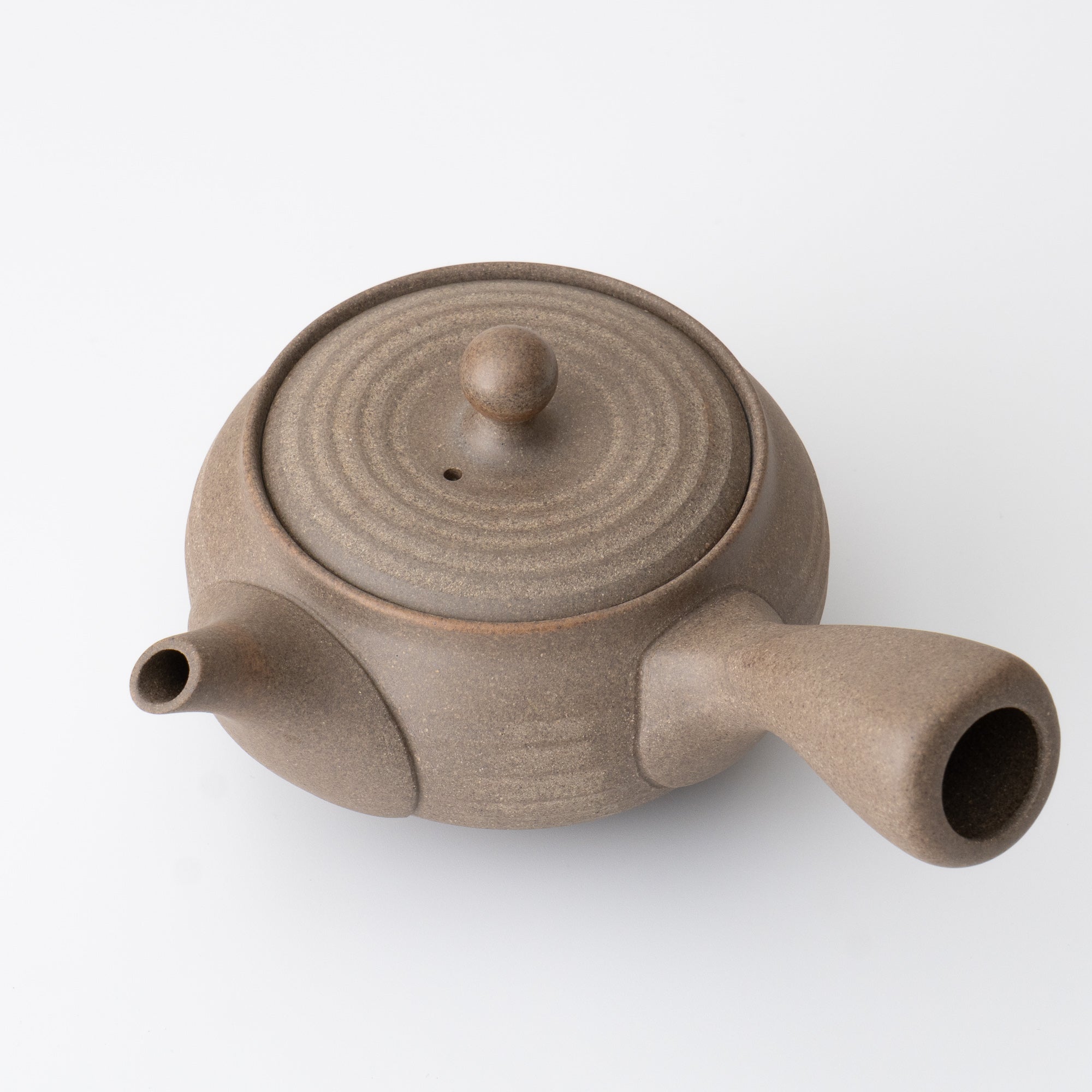 Kyusu Teapot Tokoname Yaki -Earth Beige [Fine mesh filter]