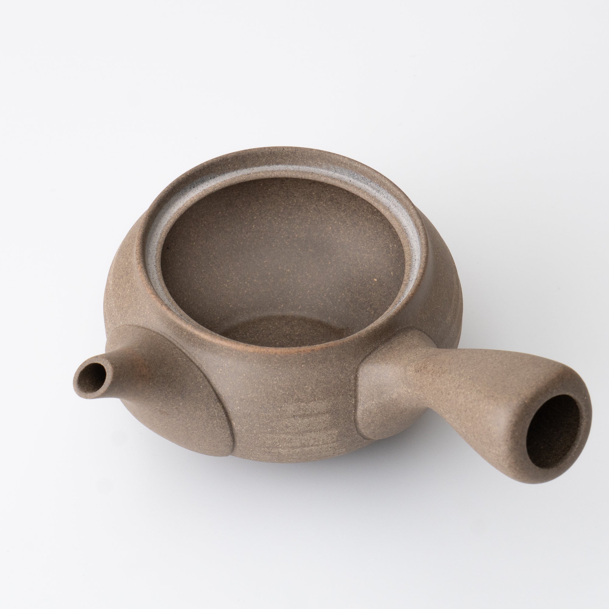 Kyusu Teapot Tokoname Yaki -Earth Beige [Fine mesh filter]