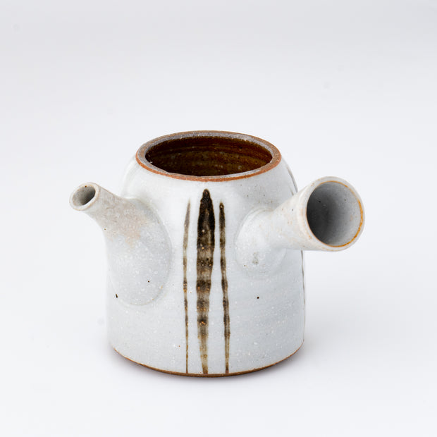 Kyusu Teapot - Tokoname Yaki [Brush line]