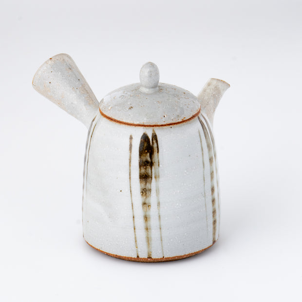 Kyusu Teapot - Tokoname Yaki [Brush line]