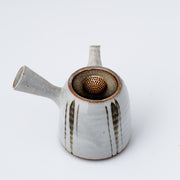Kyusu Teapot - Tokoname Yaki [Brush line]