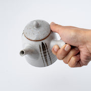 Kyusu Teapot - Tokoname Yaki [Brush line]