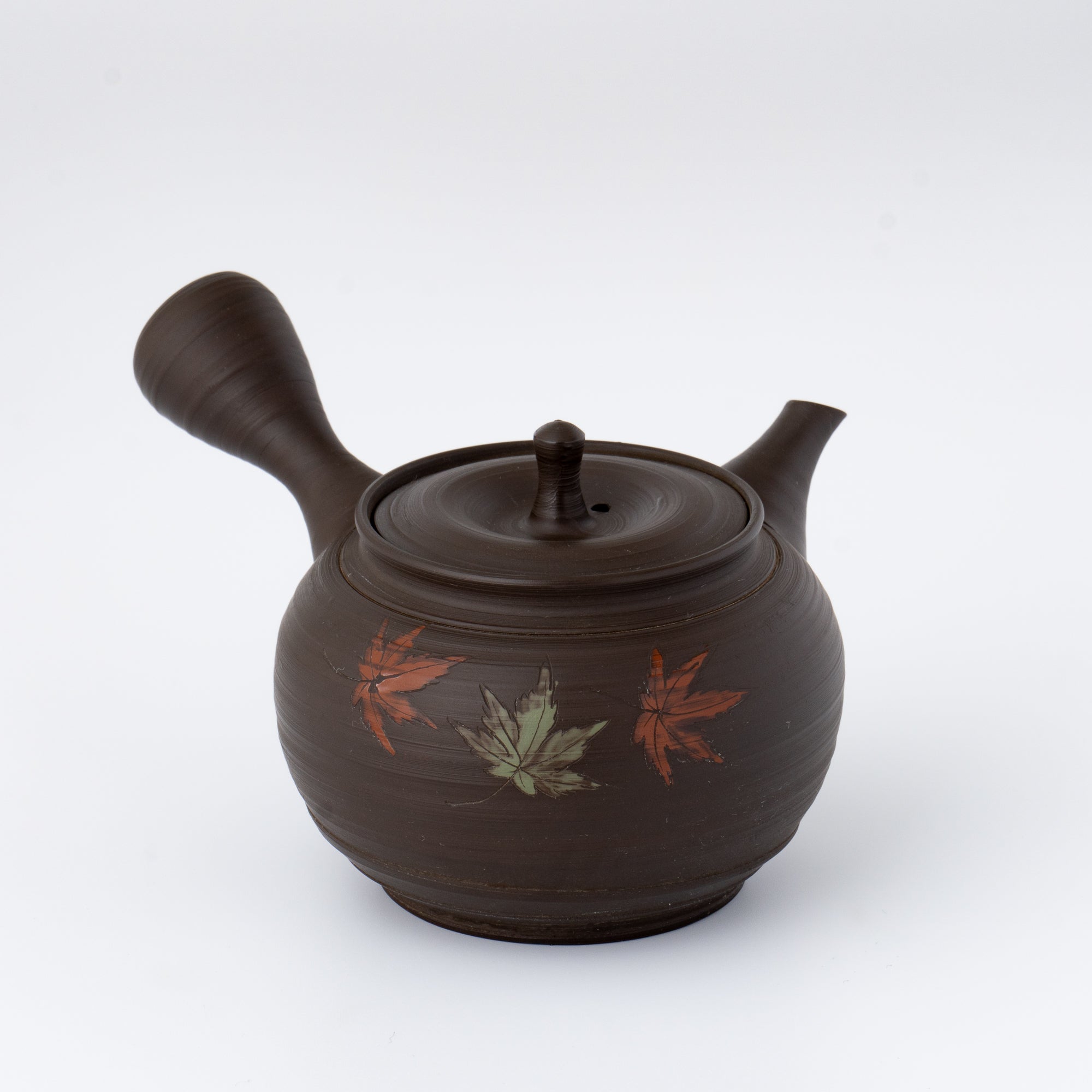 Kyusu Teapot -Tokoname Yaki [Japanese Maple]