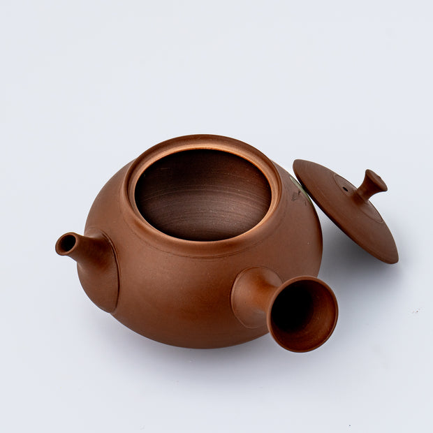 Kyusu Teapot - Tokoname Yaki [Japanese Persimmon]