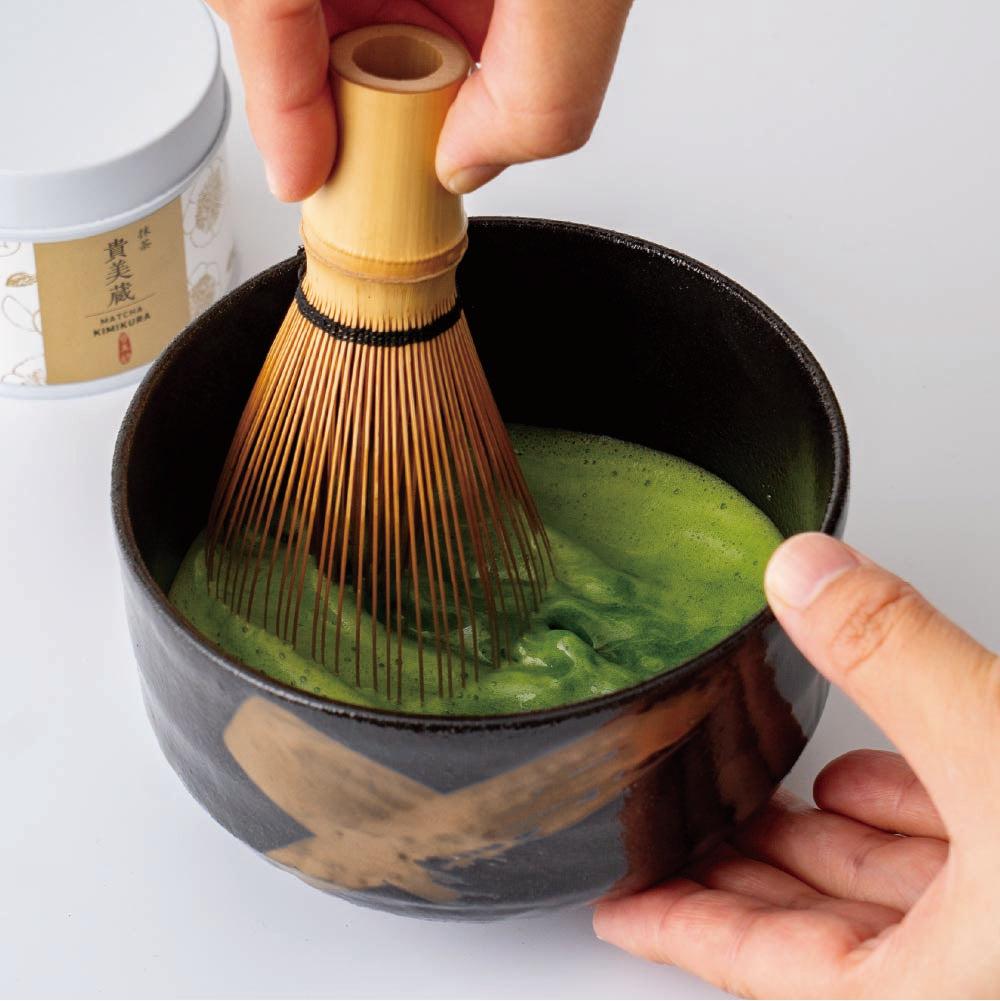 Matcha Tea bowl Chawan - 金刷毛 Gold Brushstroke Matcha Bowl