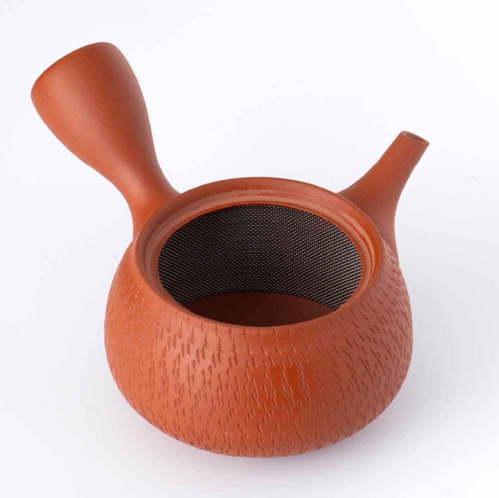 Kyusu Teapot - Tokoname Yaki  [Wrap-around mesh filter]