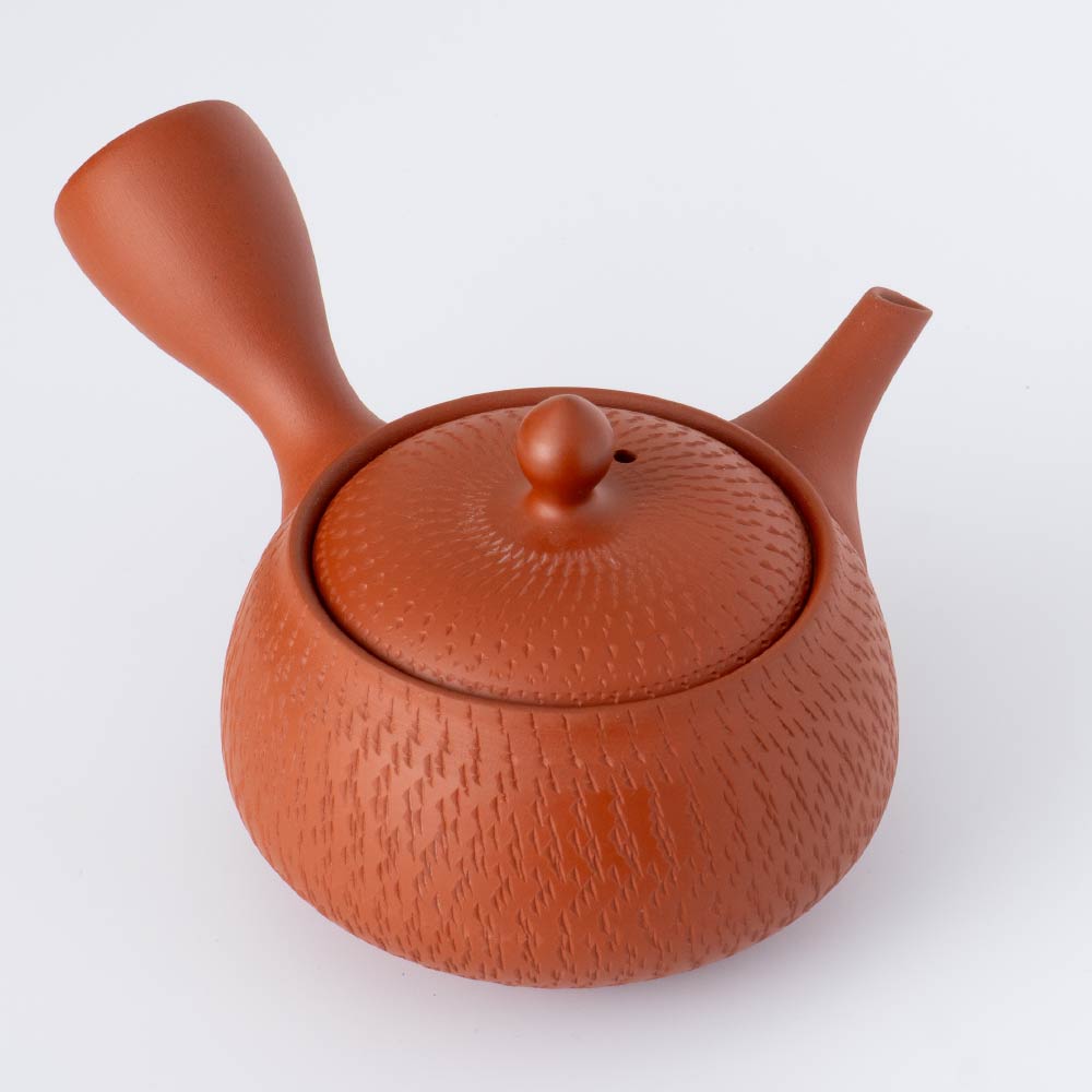 Kyusu Teapot - Tokoname Yaki  [Wrap-around mesh filter]