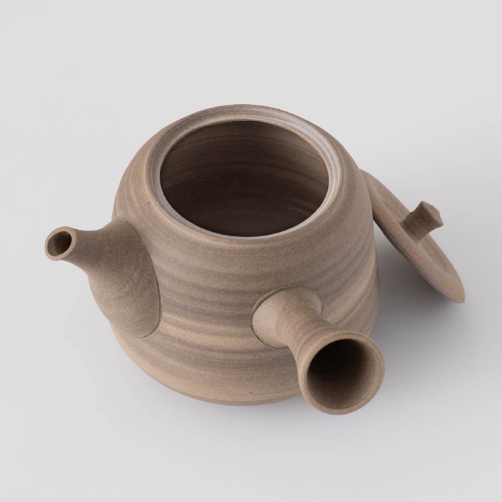 Kyusu Teapot - Tokoname Yaki [Beige color]