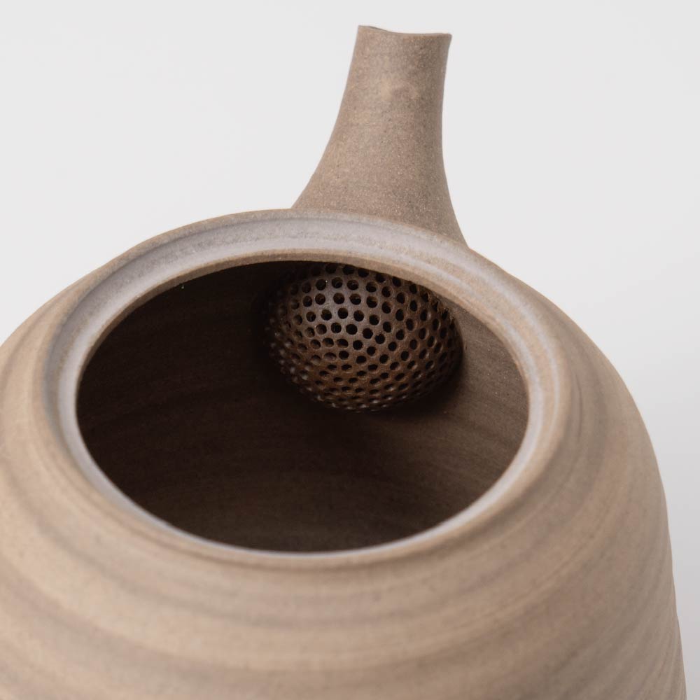 Kyusu Teapot - Tokoname Yaki [Beige color]