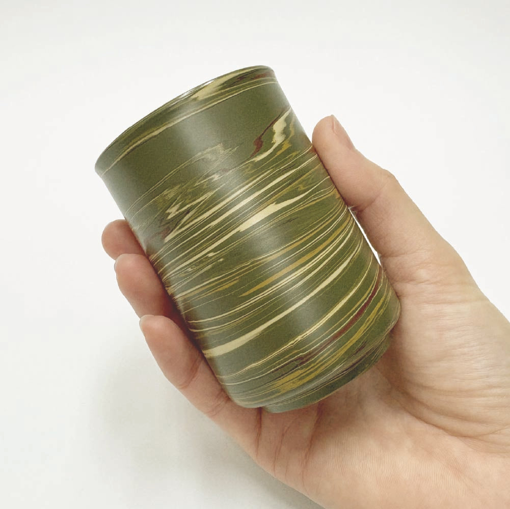 Antique Yunomi Teacup [Colored Layers]