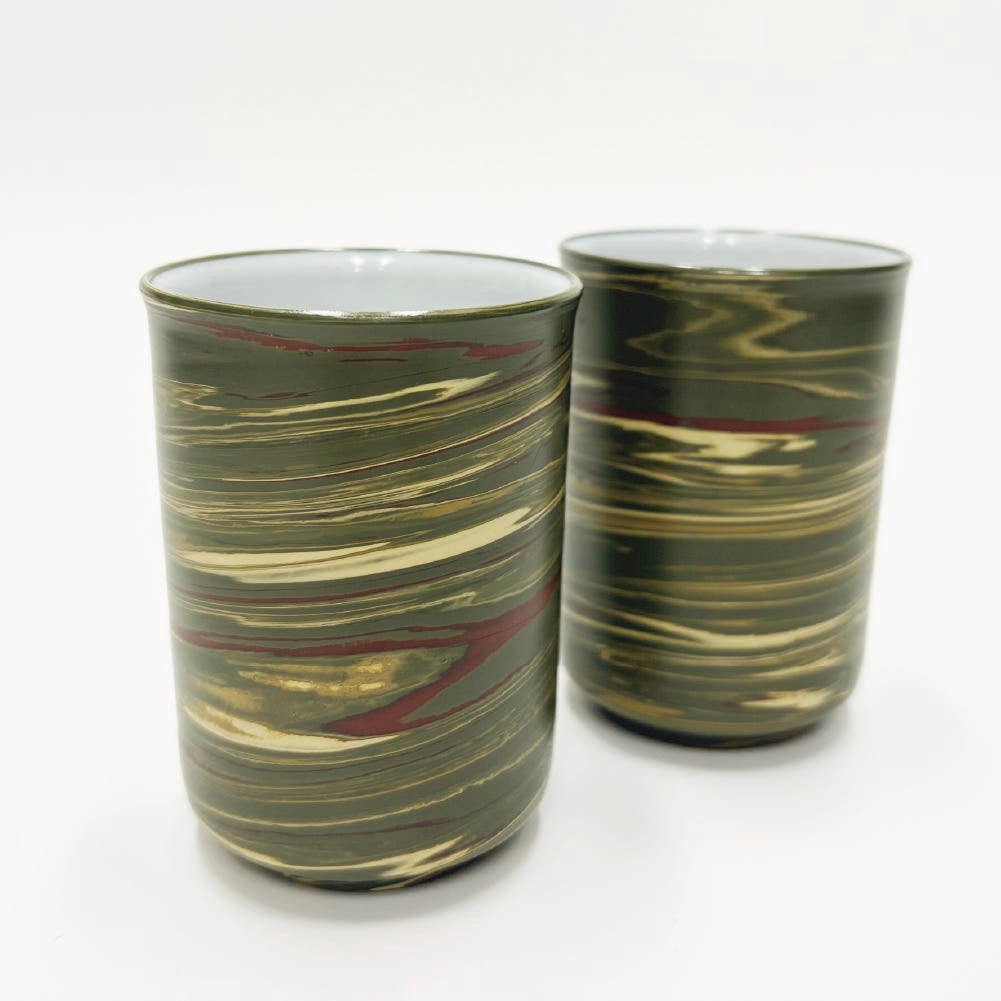 Antique Yunomi Teacup [Colored Layers]