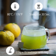 YUZU TEA Green Tea with Dried Yuzu Fruit 2.5g x 15teabags