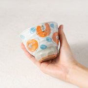 Japanese Yunomi Teacup -Tsubaki Camellia Flower