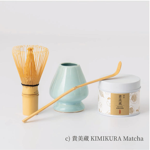 [Set of 4] Selectable Ceremonial Matcha & Tools – Japanese Tea KIMIKURA