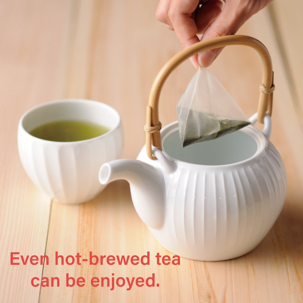 茶筒 Cold-brew Sencha Green Tea with Matcha Teabags from JAPAN