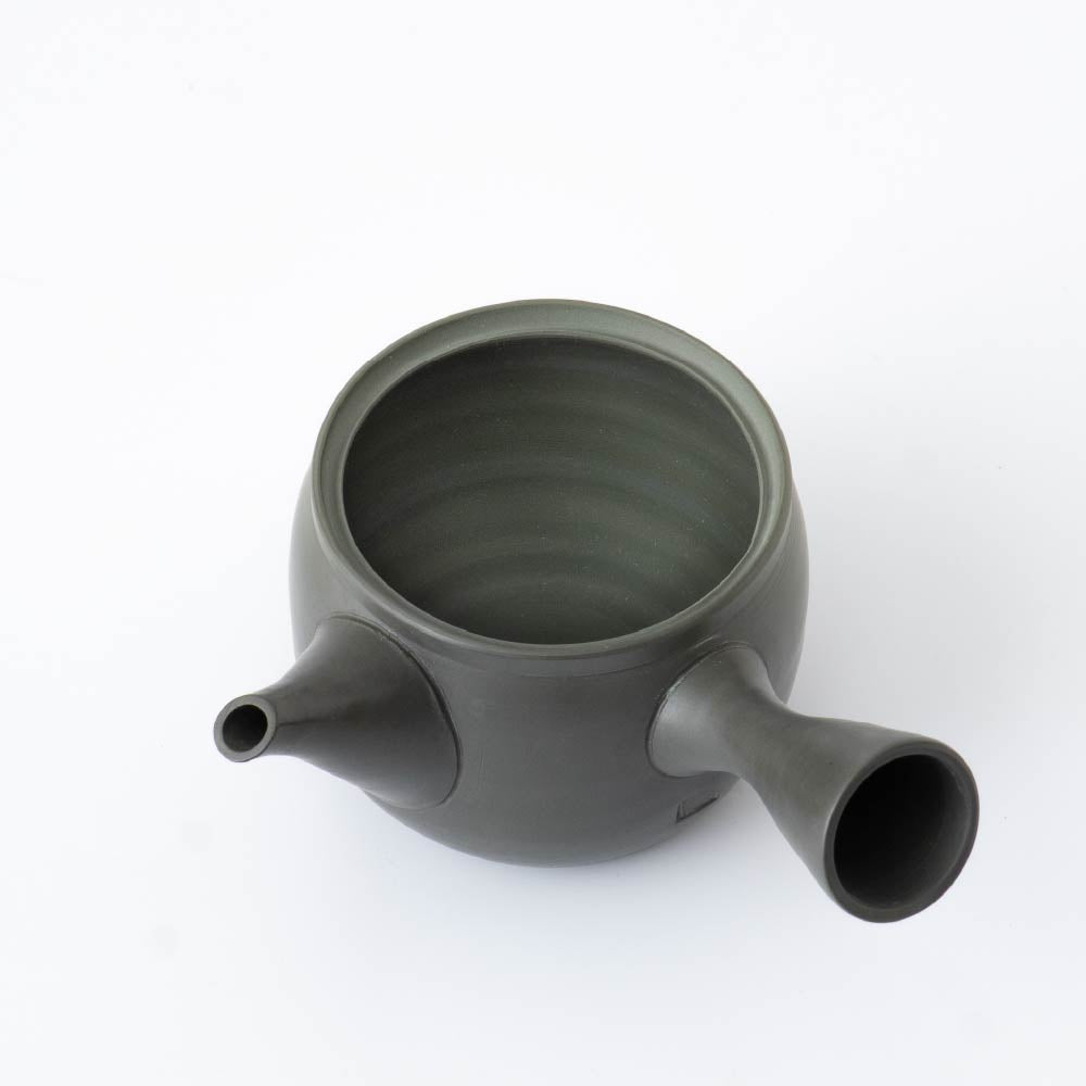 Kyusu Teapot Tokoname Yaki - Camellia Blossom [Built-in ceramic mesh filter]