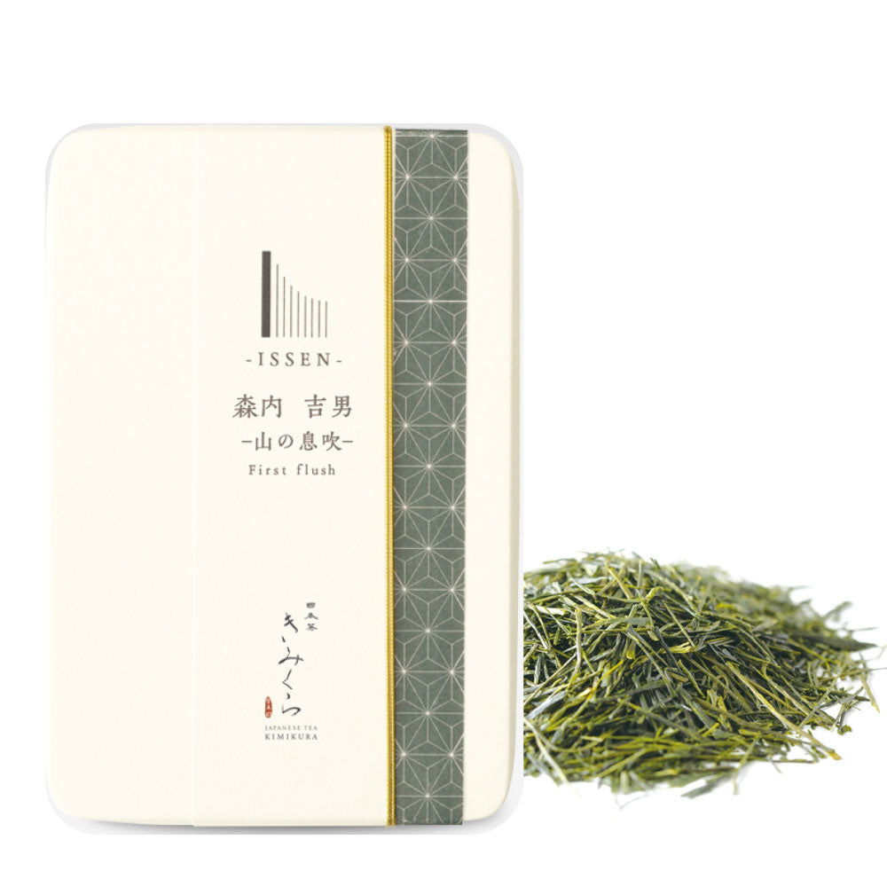 ISSEN Single Origin Premium Sencha Yama-no-Ibuki 30g(1oz) by Yoshio Moriuchi