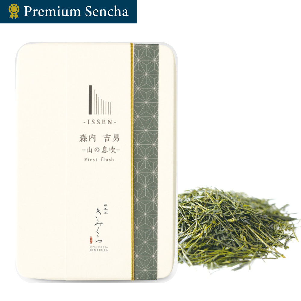 ISSEN Single Origin Premium Sencha Yama-no-Ibuki 30g(1oz) by Yoshio Moriuchi