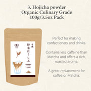 [Black Friday Exclusive] Assorted Japanese Tea Powders – Matcha (KAGOSHIMA/KIMIKURA), Hojicha, and Gift Wakocha
