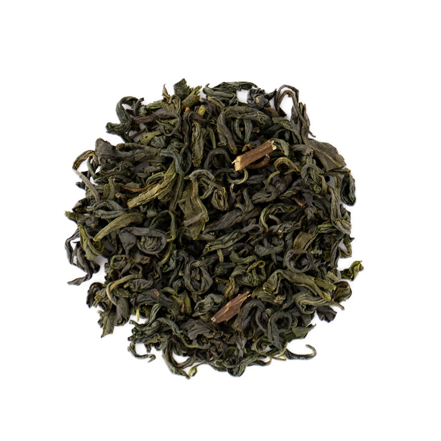 Kamairicha Pan-fired Green Tea with White Peach 4g x 7 teabags
