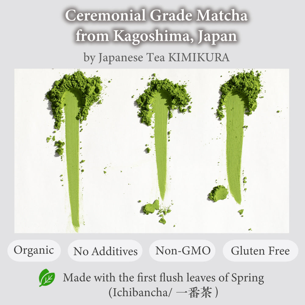 Organic Ceremonial Grade Matcha Green Tea Powder from Kagoshima