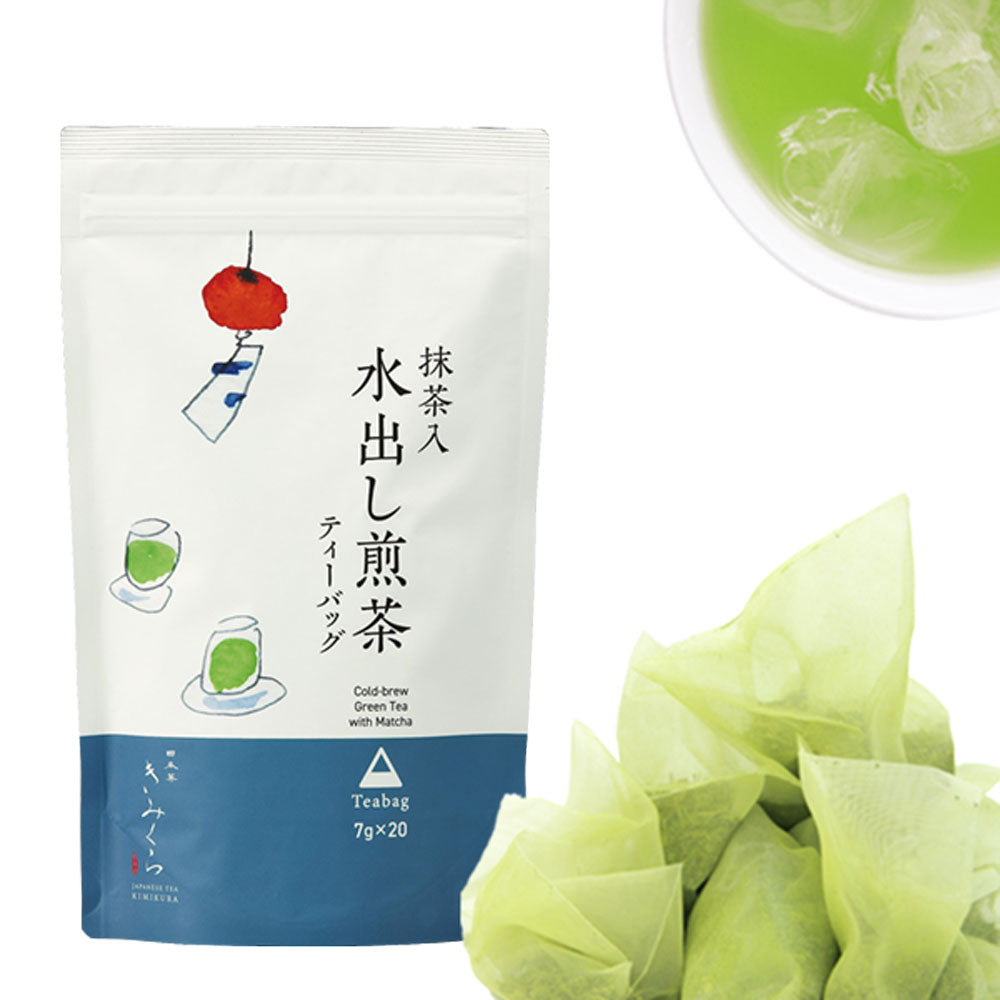 Cold-brew Sencha Green Tea with Matcha Teabags