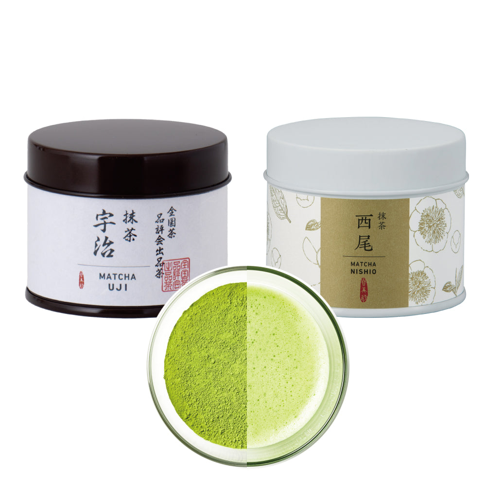 [Combo] Premium Matcha Green Tea for Tea Ceremony -Uji 宇治 & Nishio 西尾 30g