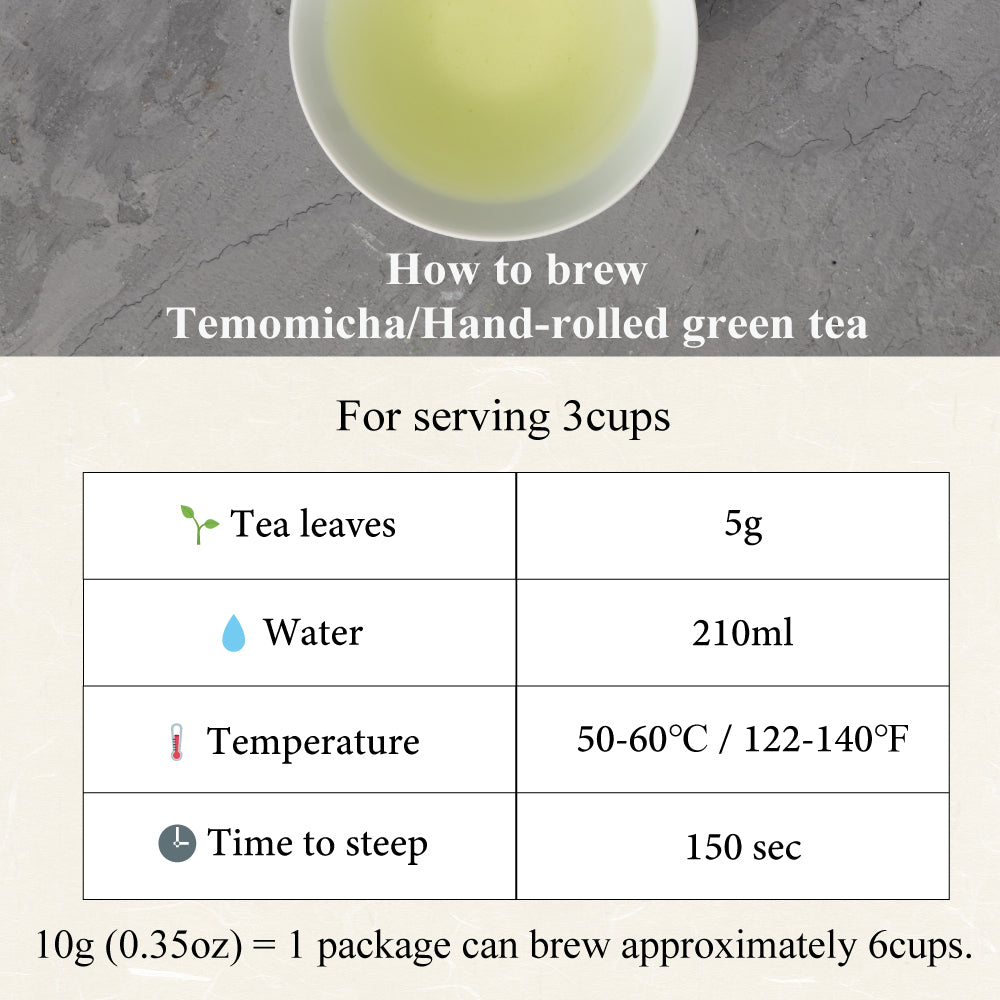 TEMOMI CHA てもみ茶 / Hand-rolled green tea