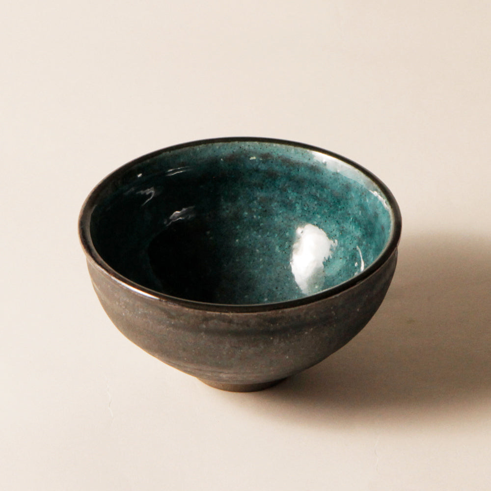Matcha Tea bowl Chawan -Turquoise blue