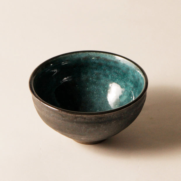 Matcha Tea bowl Chawan -Turquoise blue